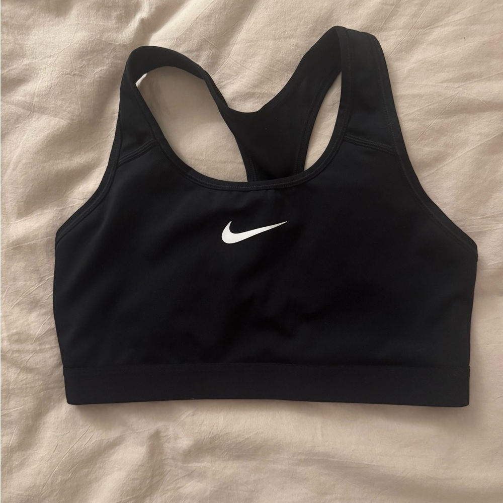 Nike Black Racerback Sports Bra with Wide Straps